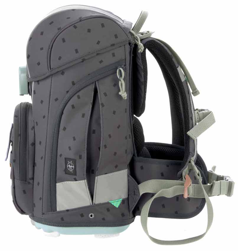 Lässig Schulranzen Set Boxy Unique Speckles Anthracite