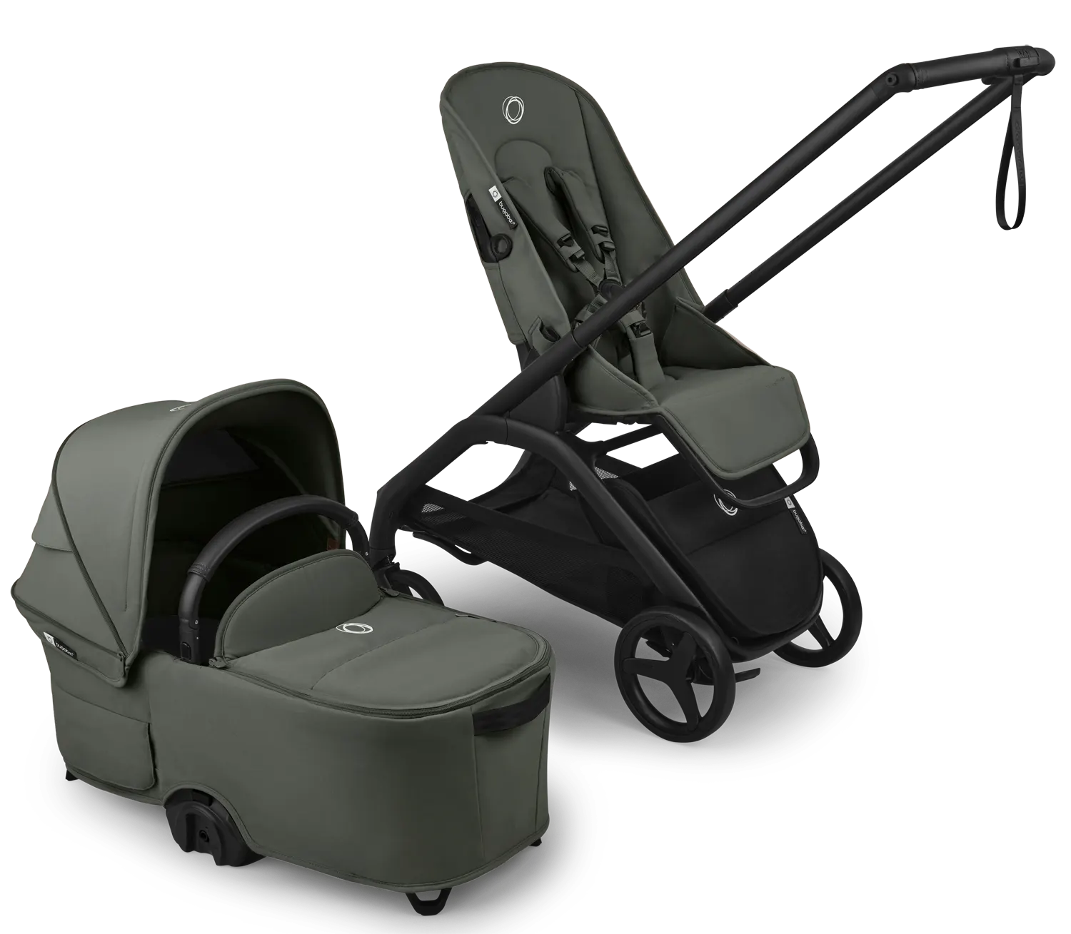bugaboo dragonfly plus komplett set forest green wanne