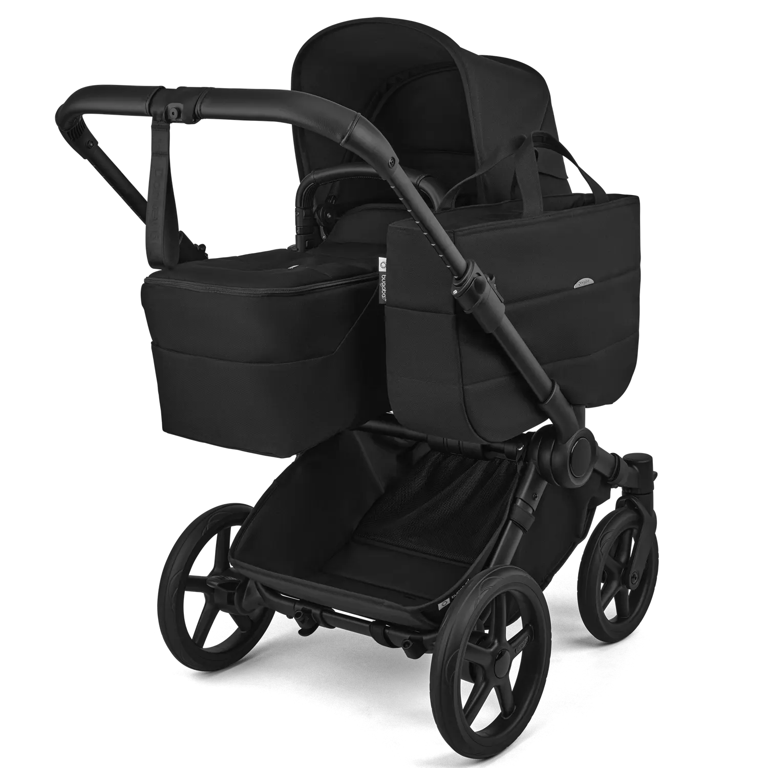 bugaboo donkey 6 heritage black mono schräg
