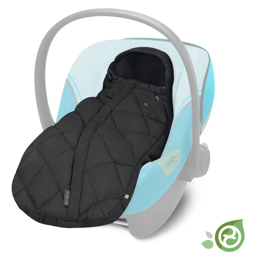 Cybex Fußsack Snogga 2 Mini für Babyschale Moon Black