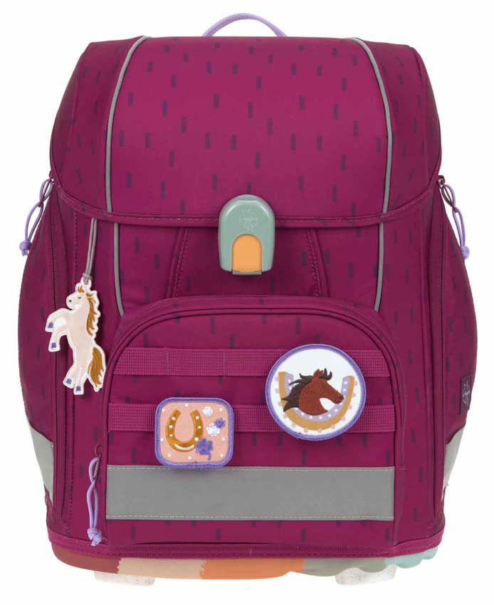 Lässig Schulranzen Set Boxy Unique Speckles Berry