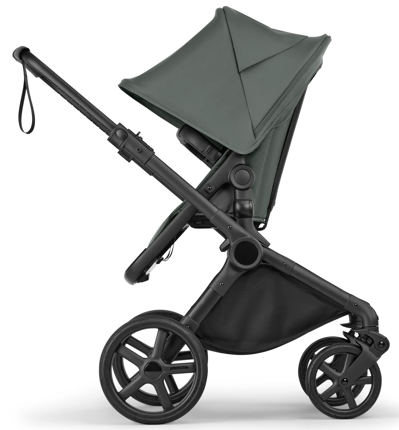bugaboo cub forest green komplett buggy seite