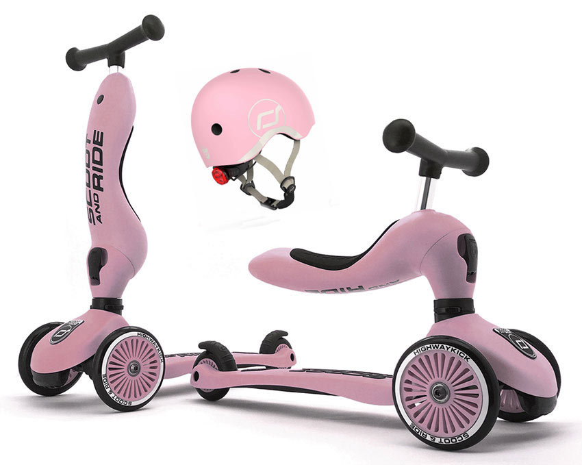Scoot and Ride Highwaykick 1 Set Rose