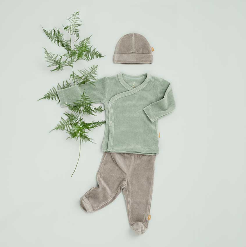 Fresk Babyhose mit Füße Velours