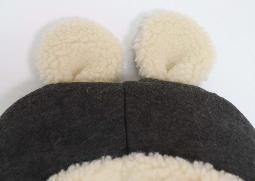 Kaiser Fußsack Hoody Maus Wool Dark Shadow Kopfteil