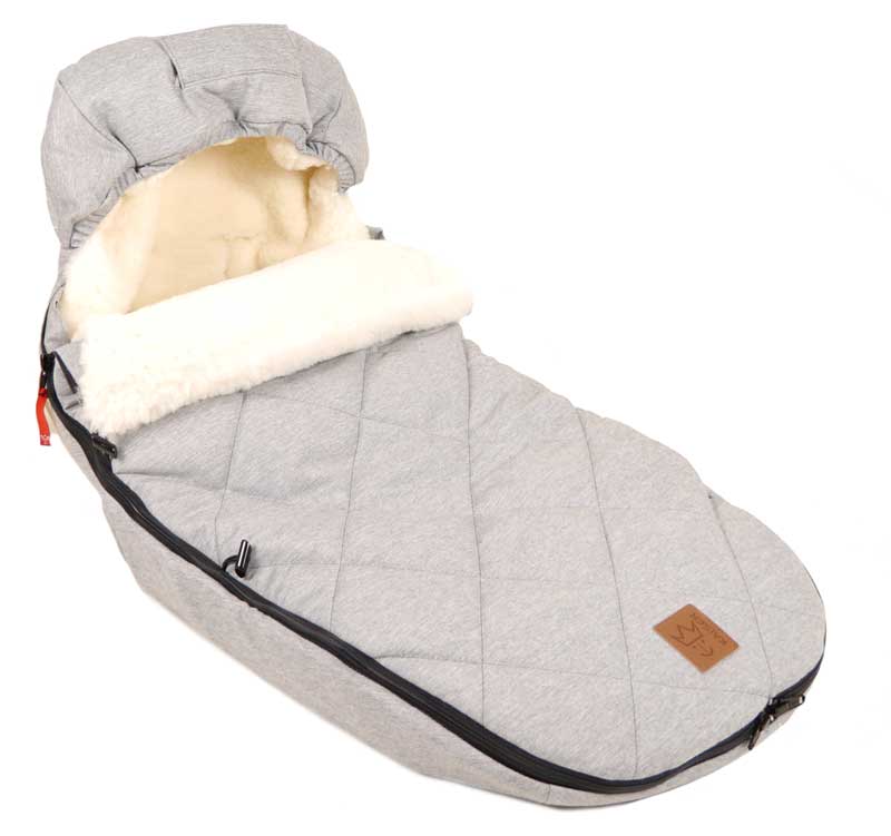 Kaiser Lammfellfußsack mit Hoody für Bugaboo Kinderwagen