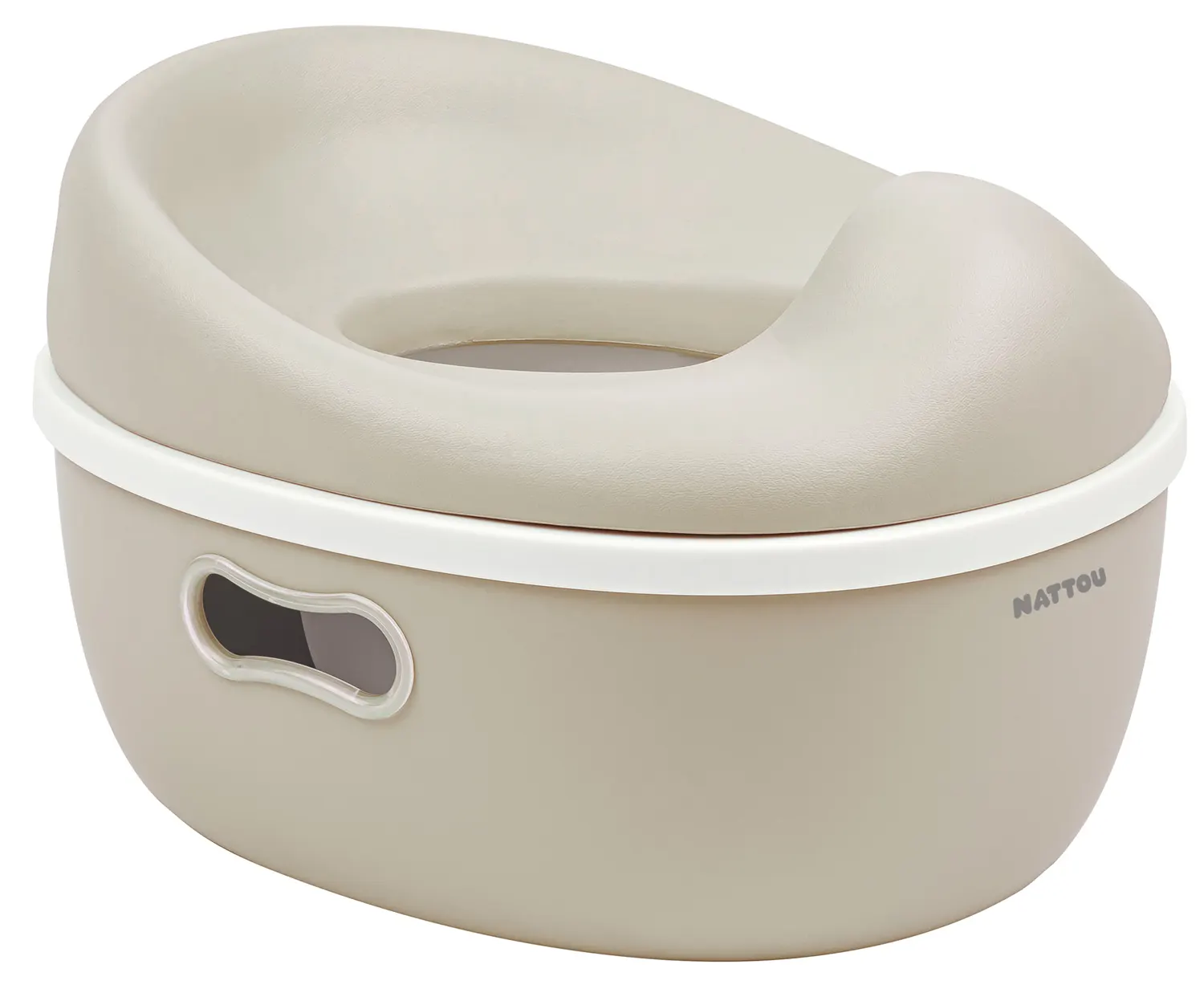 Nattou 3in1 Töpfchen Beige seitlich