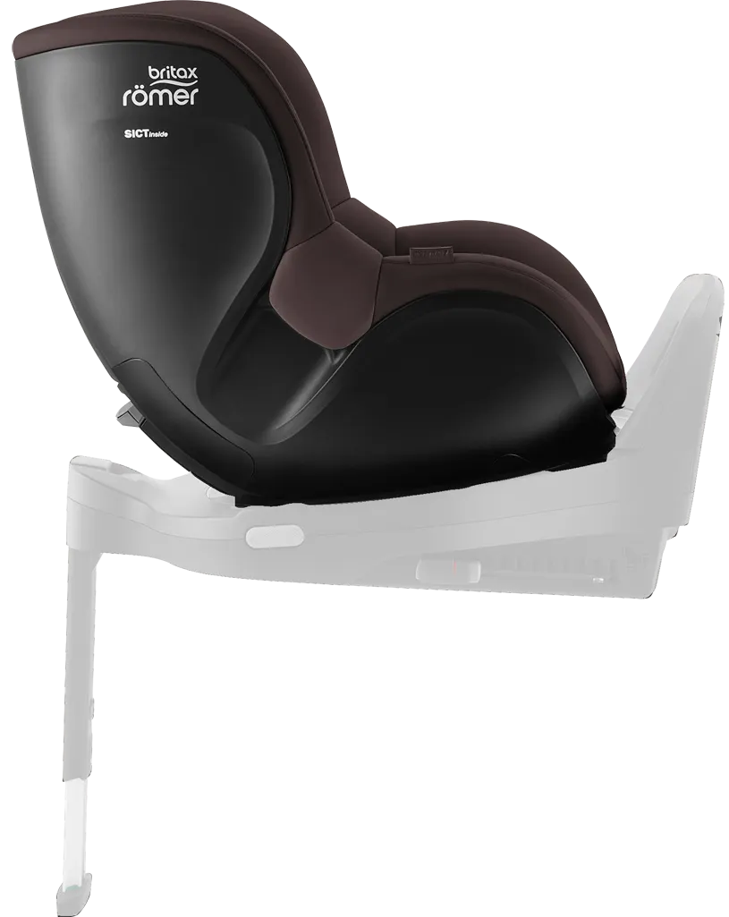 Britax Römer Dualfix 5Z Kindersitz braun Seitenansicht