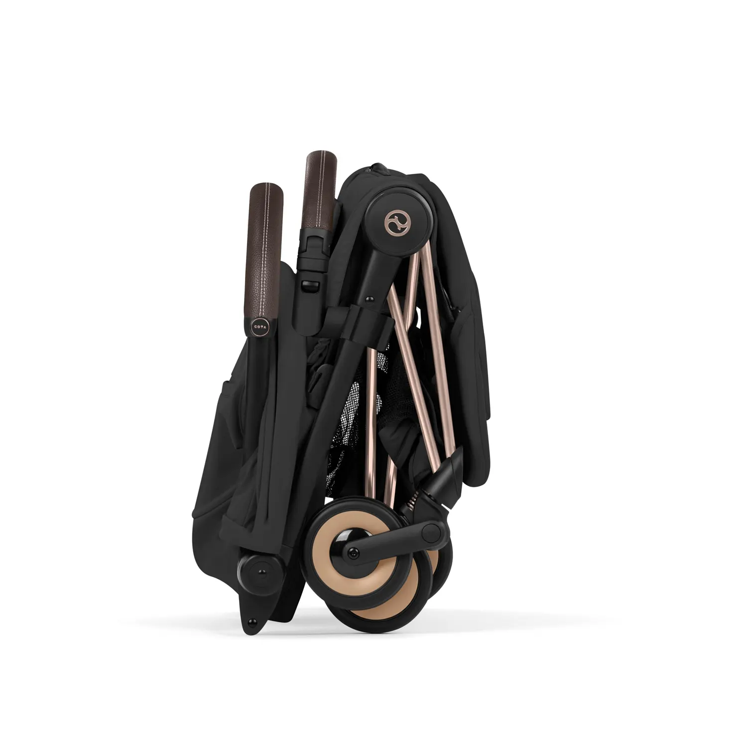 cybex coya comfort buggy rosegold sepia black falt