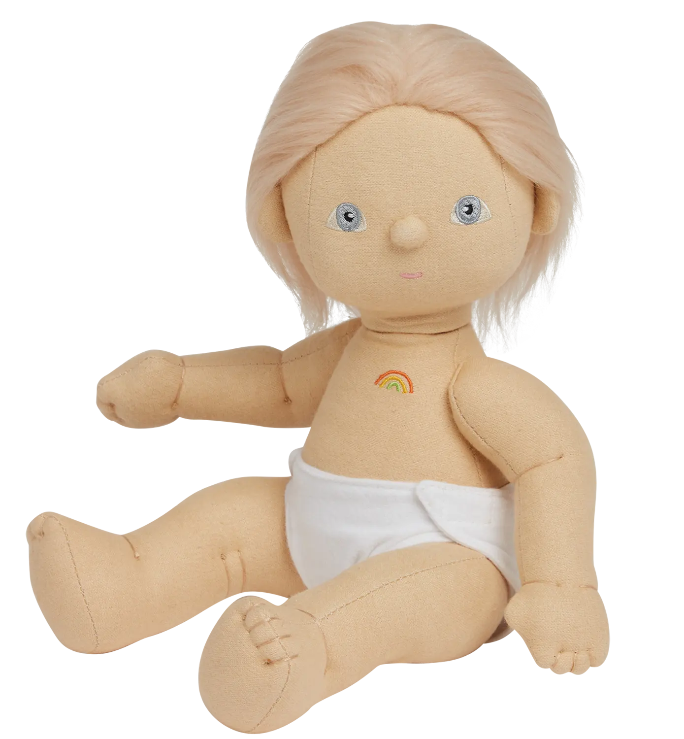 Olli Ella Stoffpuppe Dinkum Doll Petal mit Windel