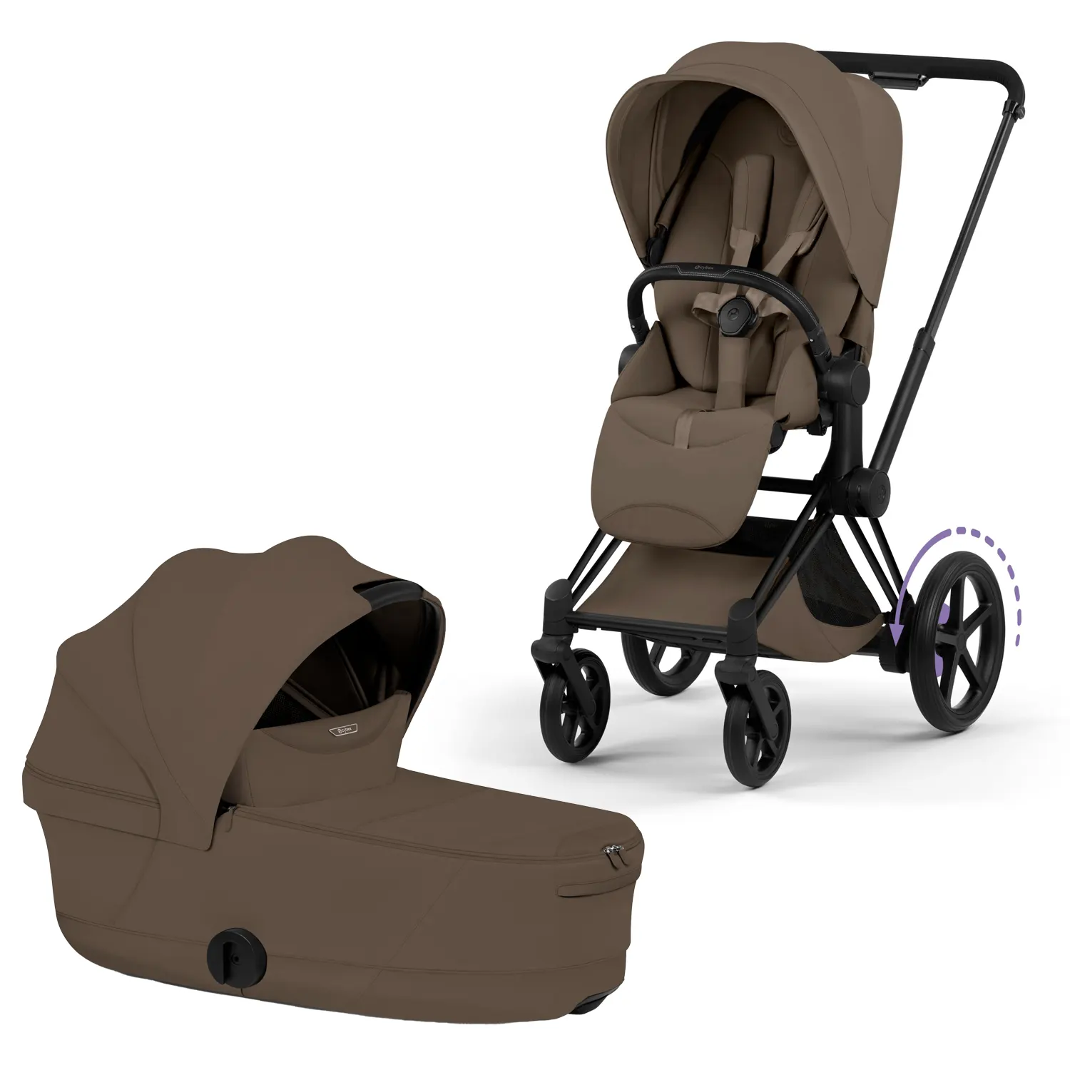 cybex e priam comfort kombi coconut brown