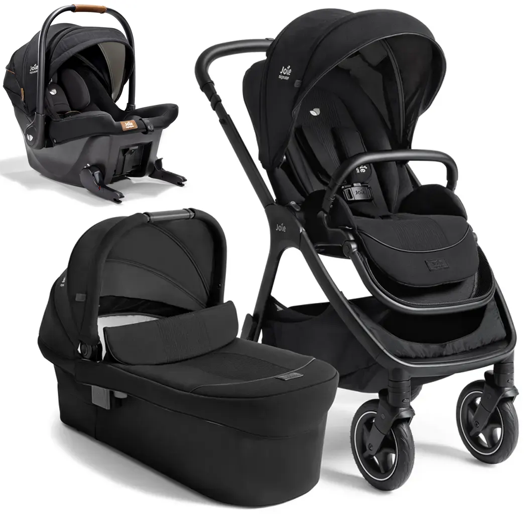 Joie Signature Finiti Kinderwagen Set schwarz mit Babyschale