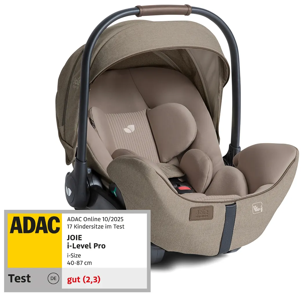 Joie i-Level Pro Babyschale Sandstone ADAC Test