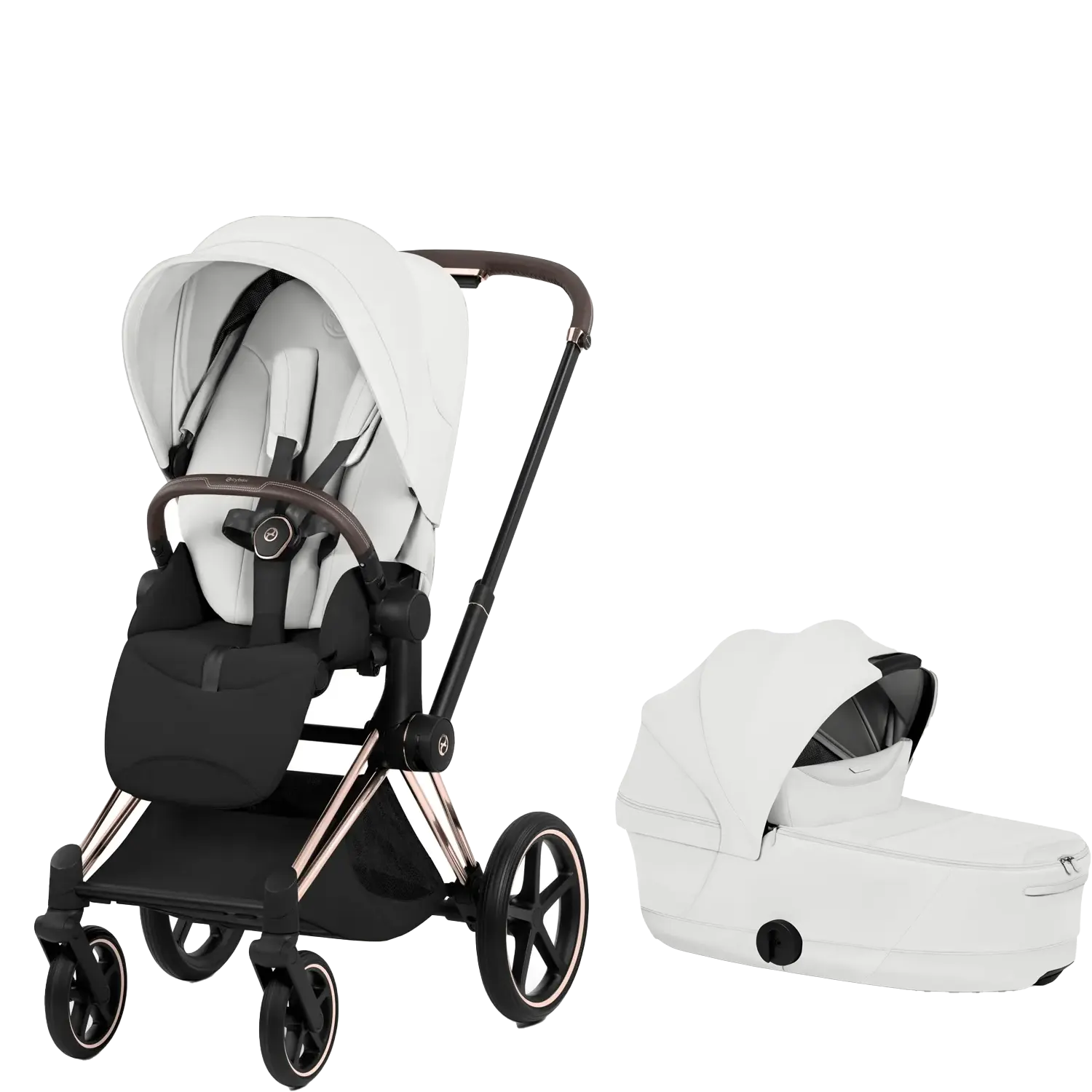 cybex priam style kombikinderwagen rosegold off white