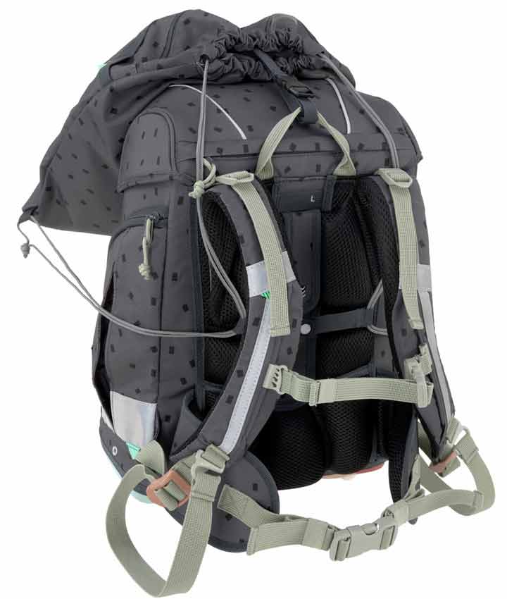 Lässig Schulranzen Set Boxy Unique Speckles Anthracite