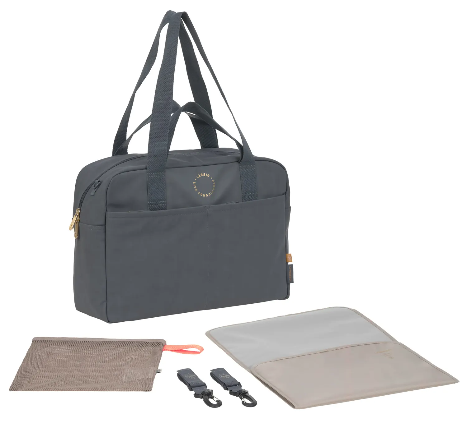 Lässig Wickeltasche  Everyday Bag  Anthrazit Set