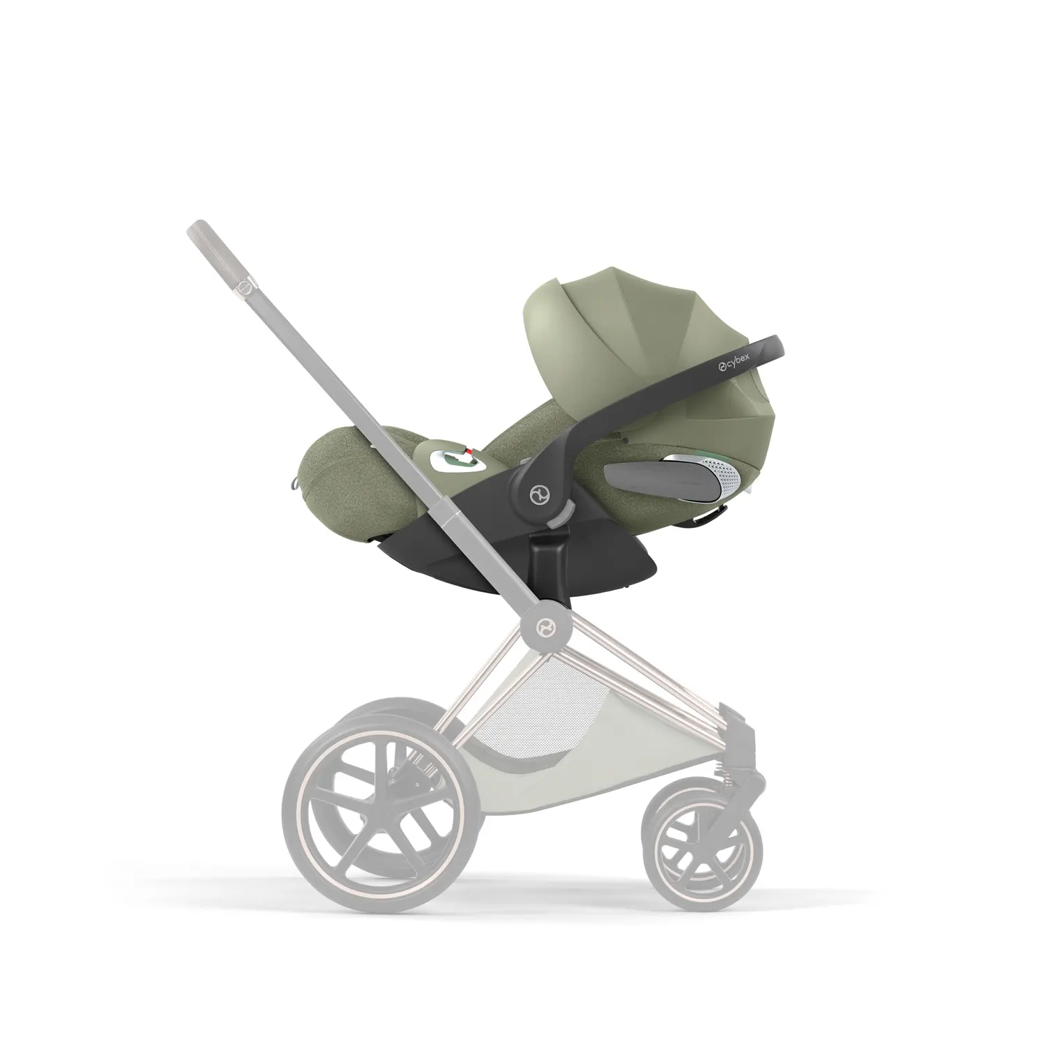 cybex cloud t plus sage green kinderwagen
