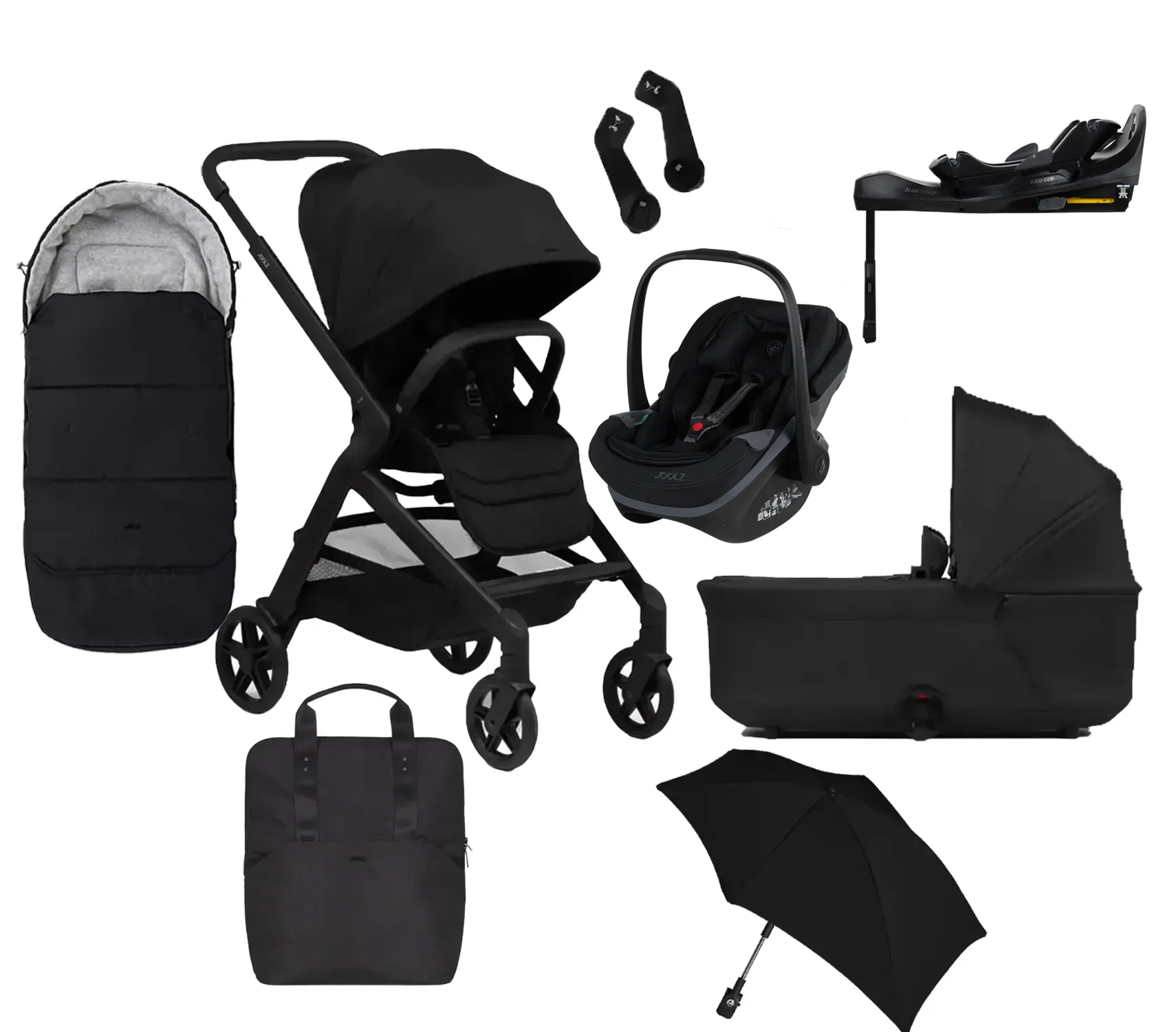 joolz hub 2 kinderwagen komplett set space black slide pro