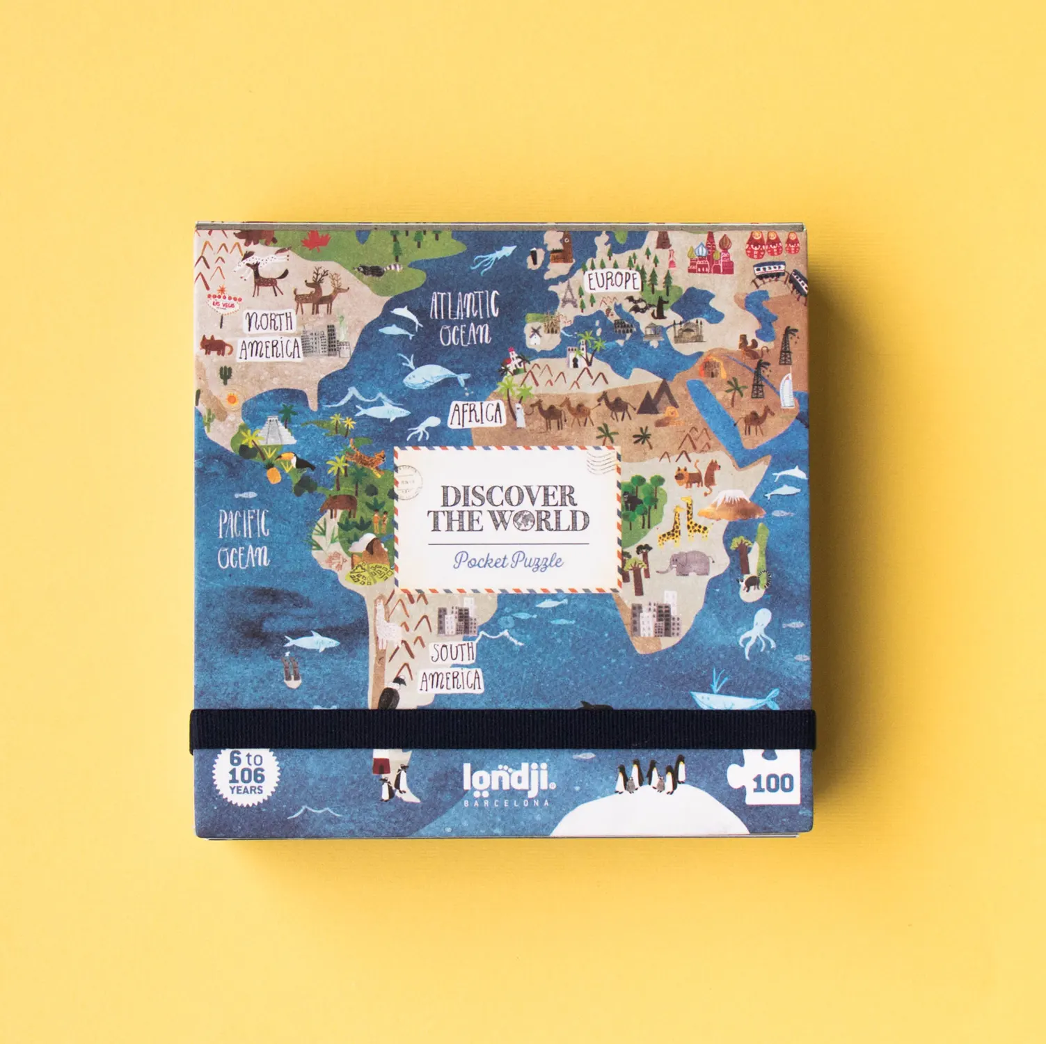 Londji Pocket Puzzle - Discover the World