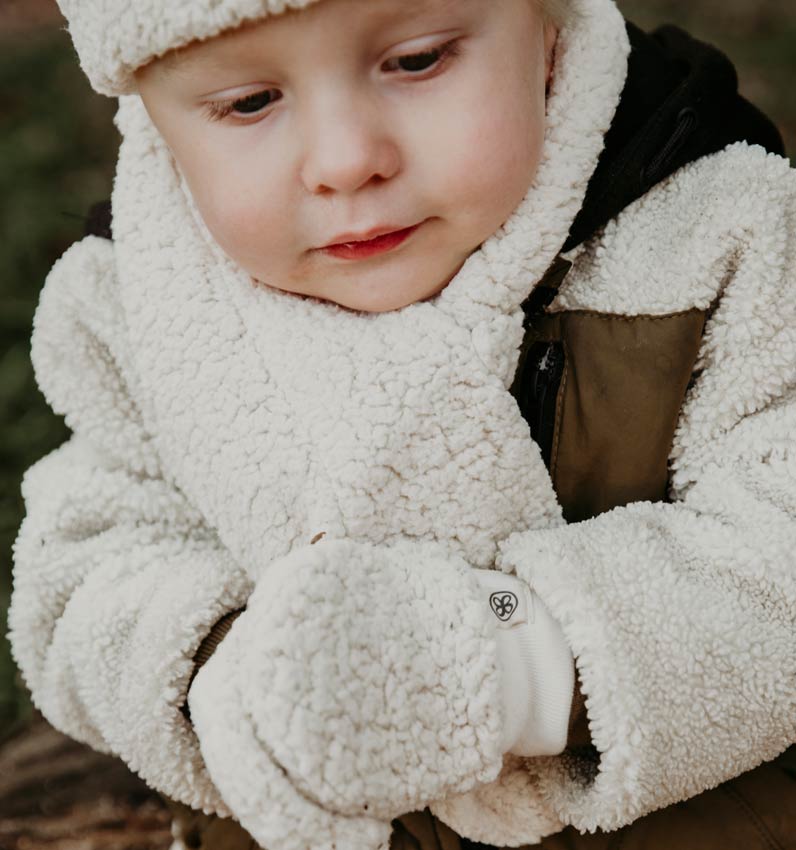 Cloby Baby Fäustlinge Teddyfell