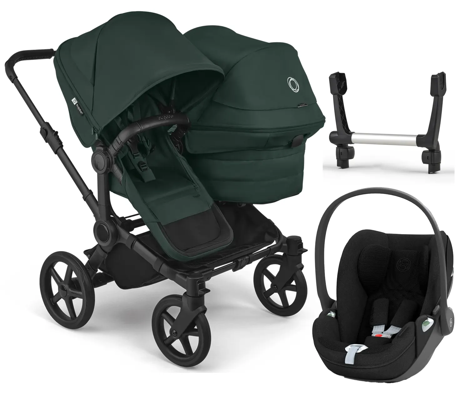 Black/ Fern Green
