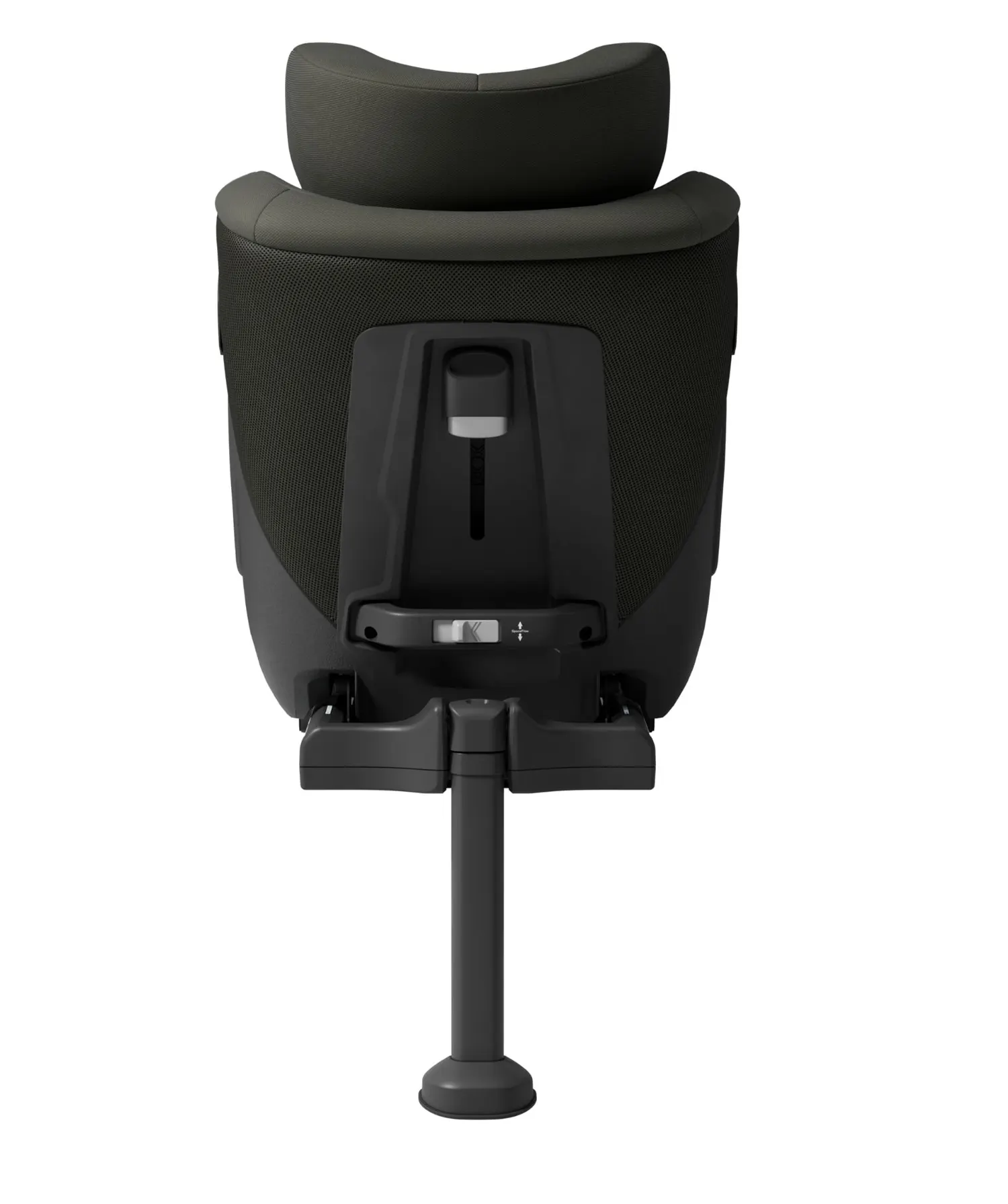 axkid one3 kindersitz forest moss green back