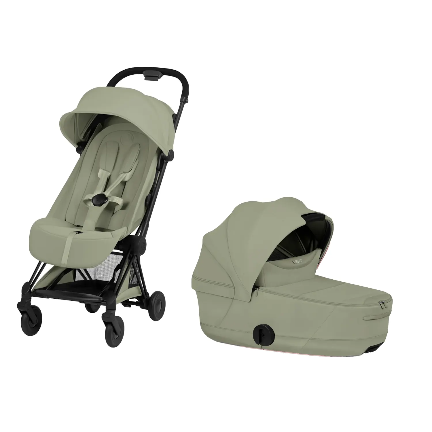 Cybbex Coya Style Kombikinderwagen  Matt Black Sage Green