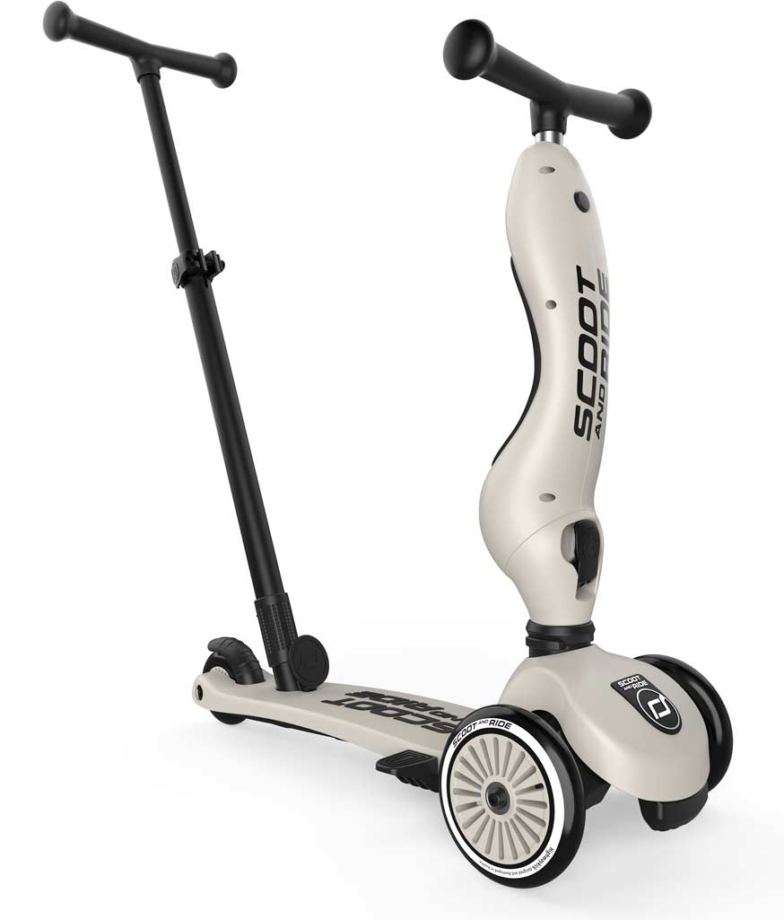 Scoot and Ride Push and Go ash Roller mit Schiebestange