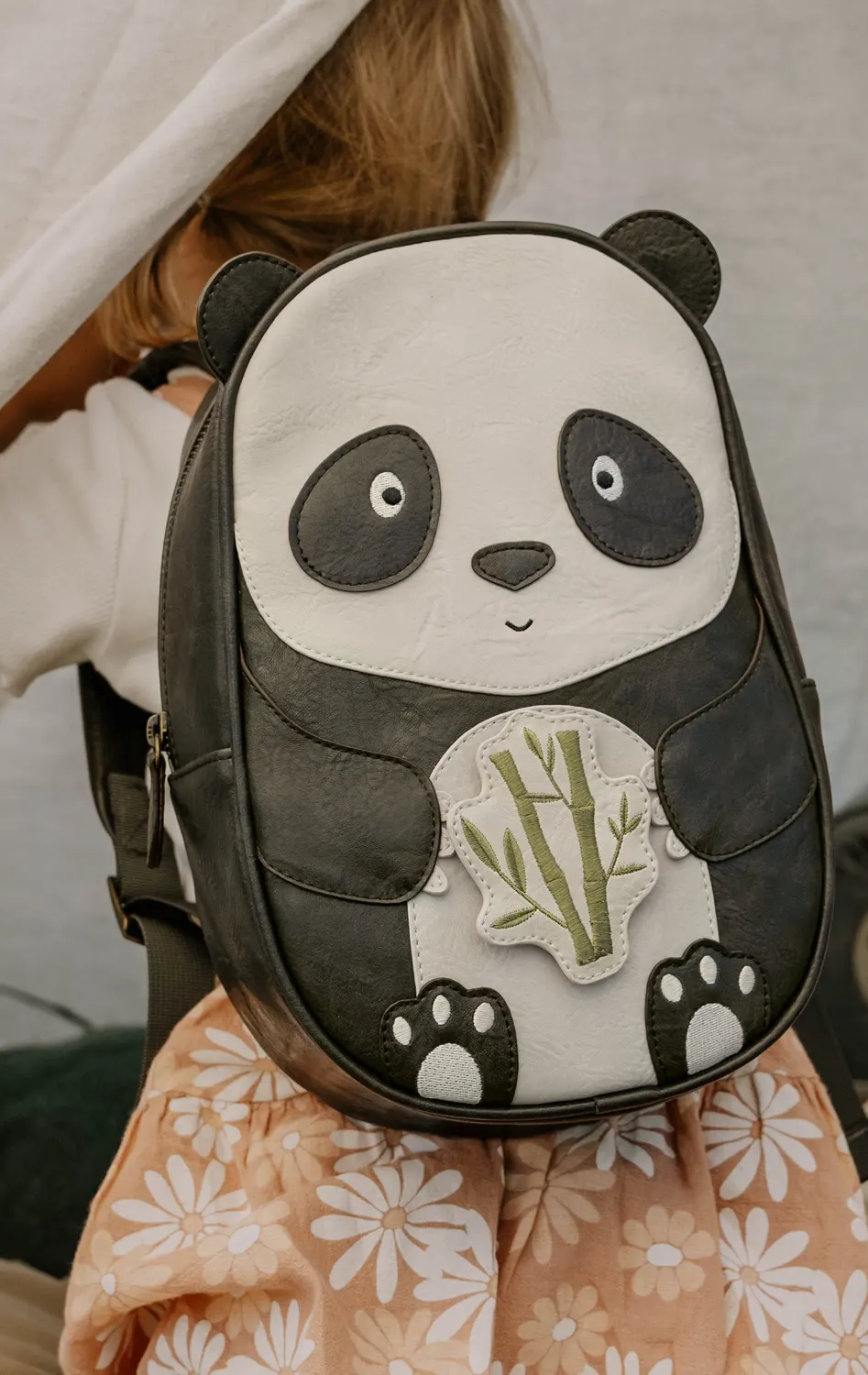 Little Who Kinderrucksack Panda aus Kunstleder
