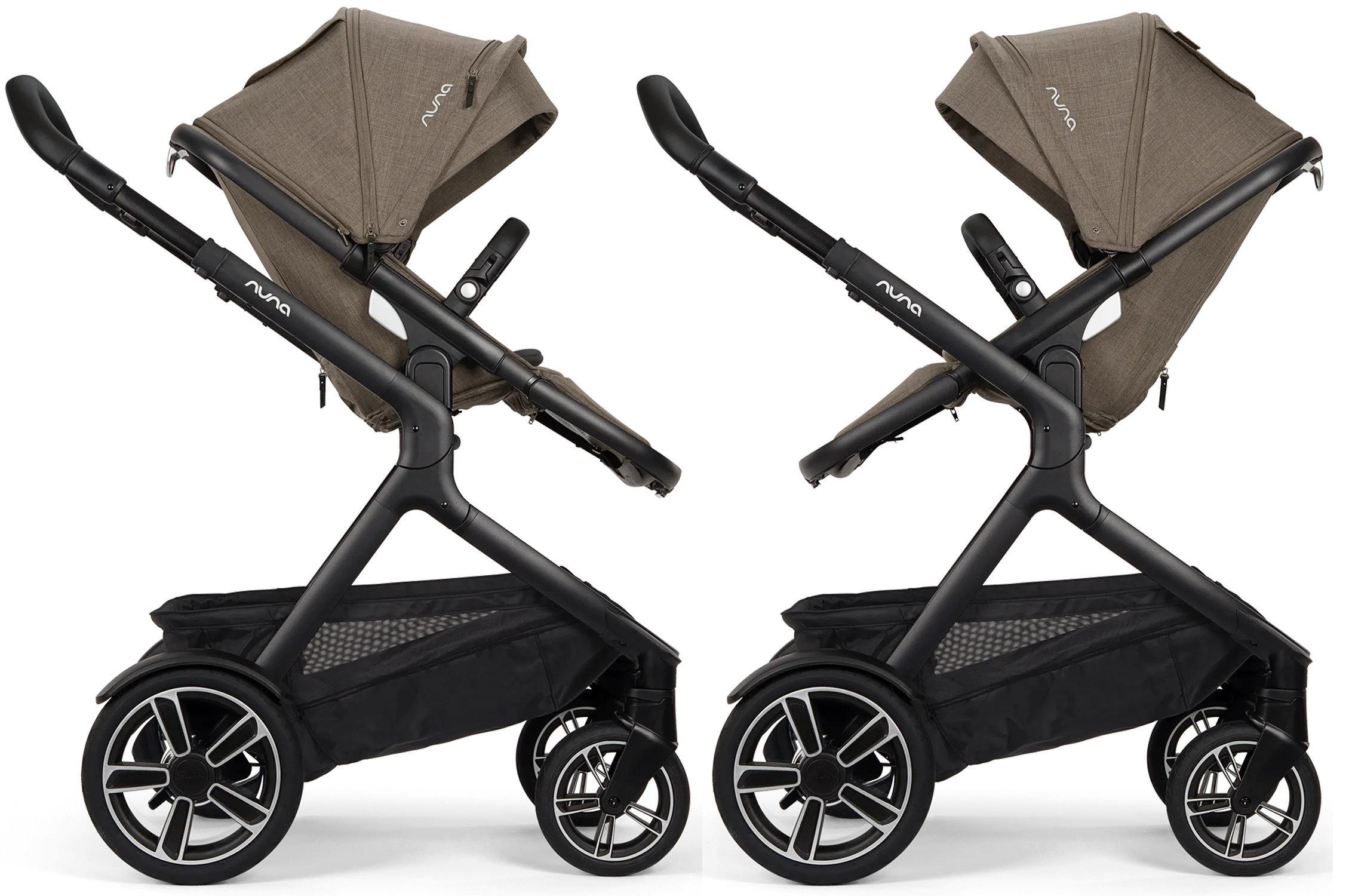 Nuna Demi next stroller green reversible seat