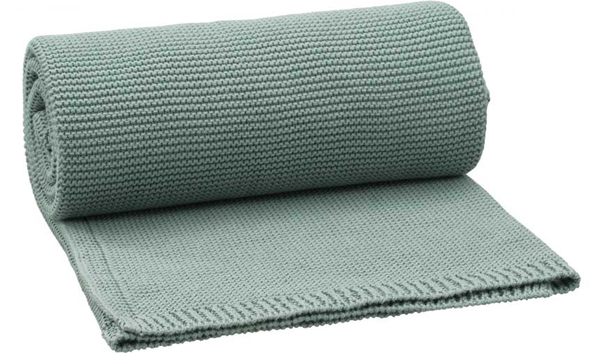 Fresk Babydecke Uni gestrickt Chinoise Green