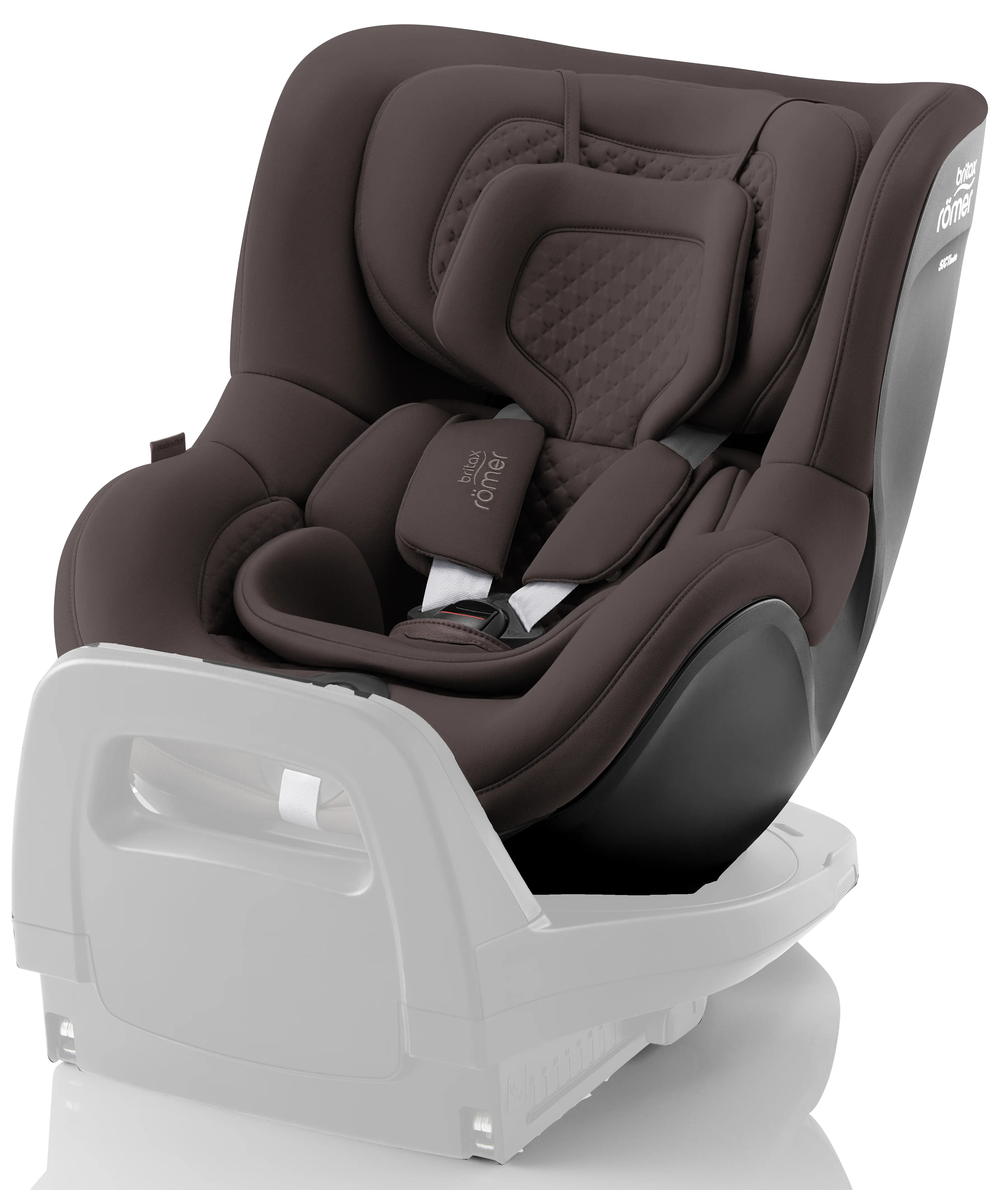 Britax Römer Dualfix 5Z Kindersitz braun auf Basis