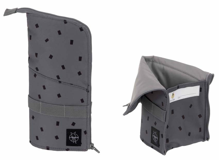 Lässig Schulranzen Set Boxy Unique Speckles Anthracite Kramtasche