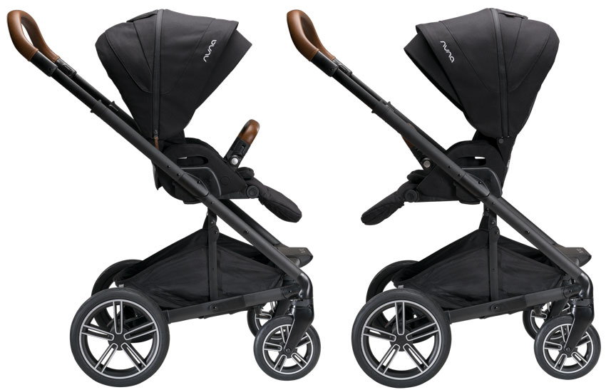 Kinderwagen Nuna Mixx Next Caviar wendbarer Sitz