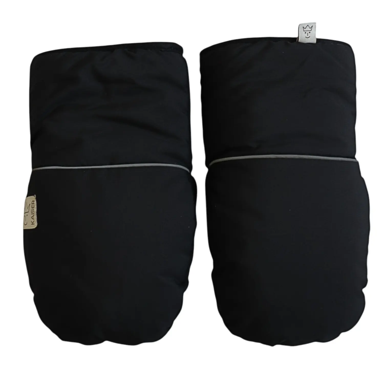 Kaiser lambskin gloves reflect black