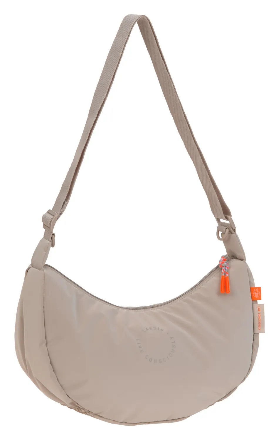 Casual Stretch Up Bum Bag Beige Shoulder Bag