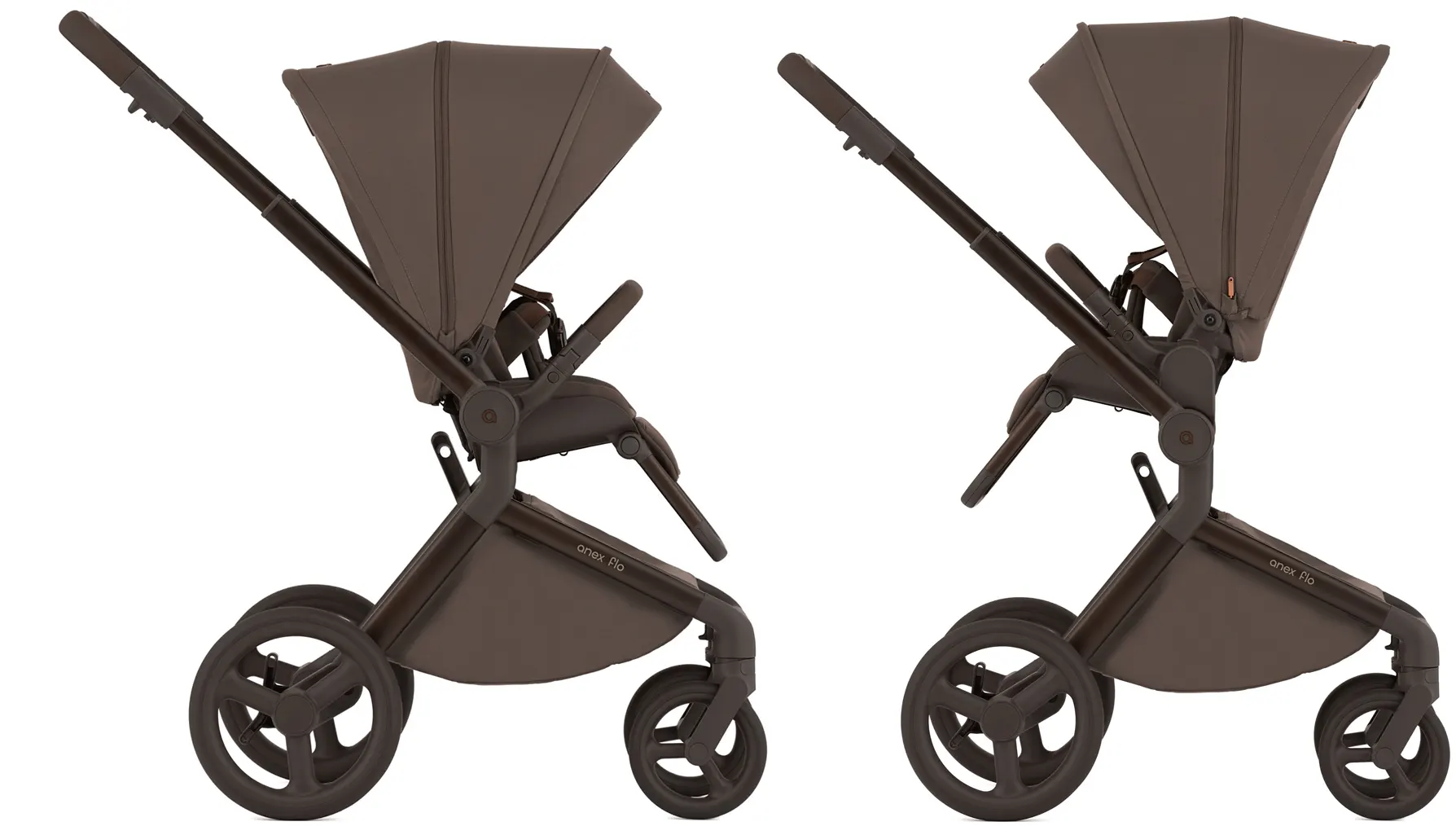 Anex Flo Kinderwagen braun wendbarer Sitz
