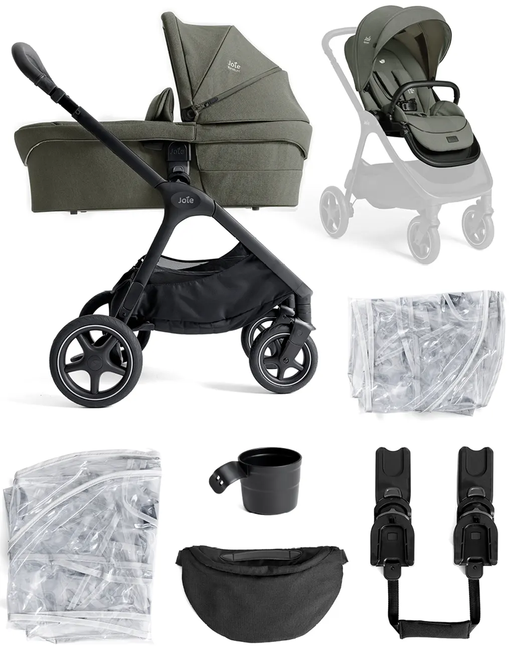 Joie Signature Finiti Kinderwagen grün Lieferumfang