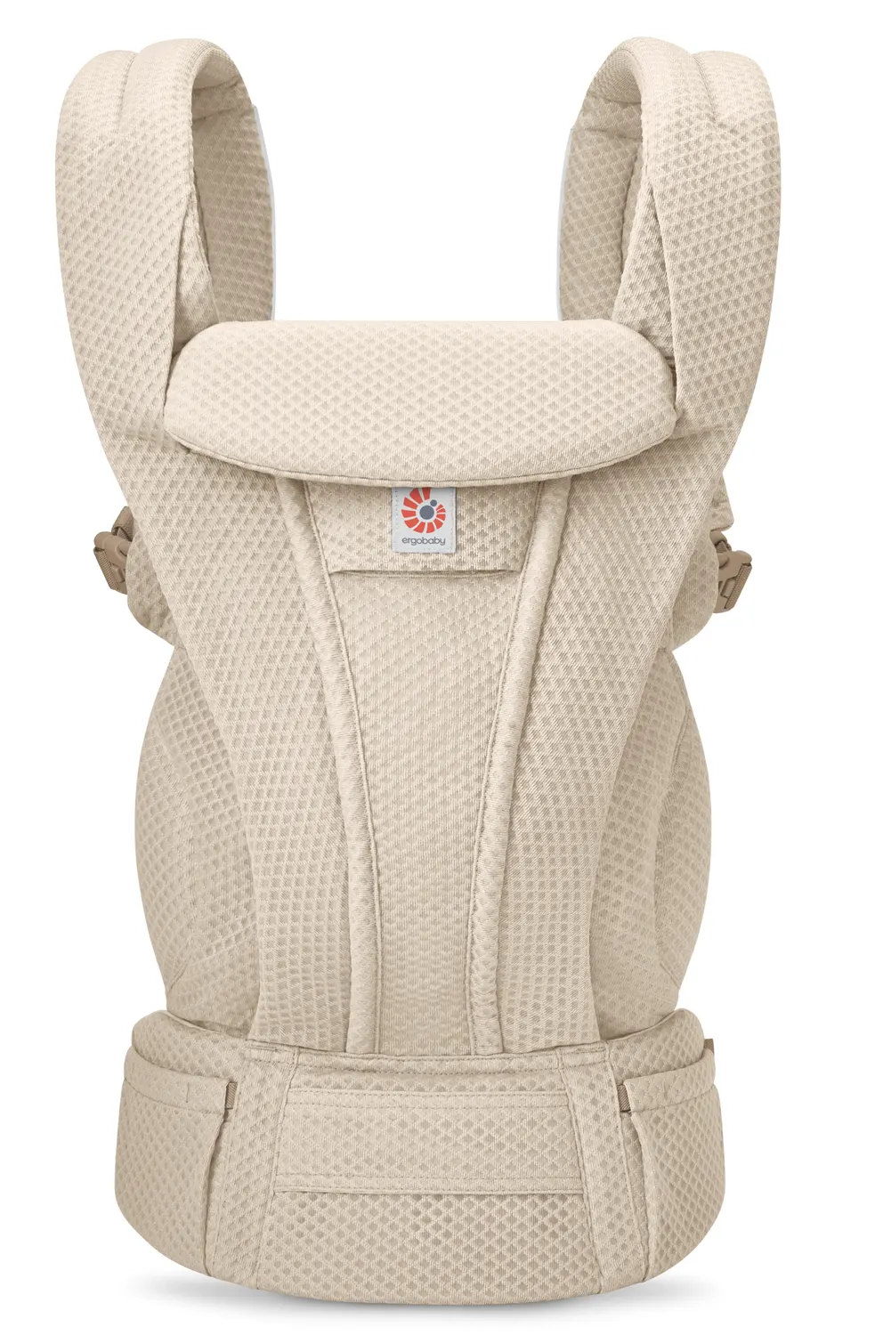 Babytrage Ergobaby Omni Deluxe Mesh natural beige vorn