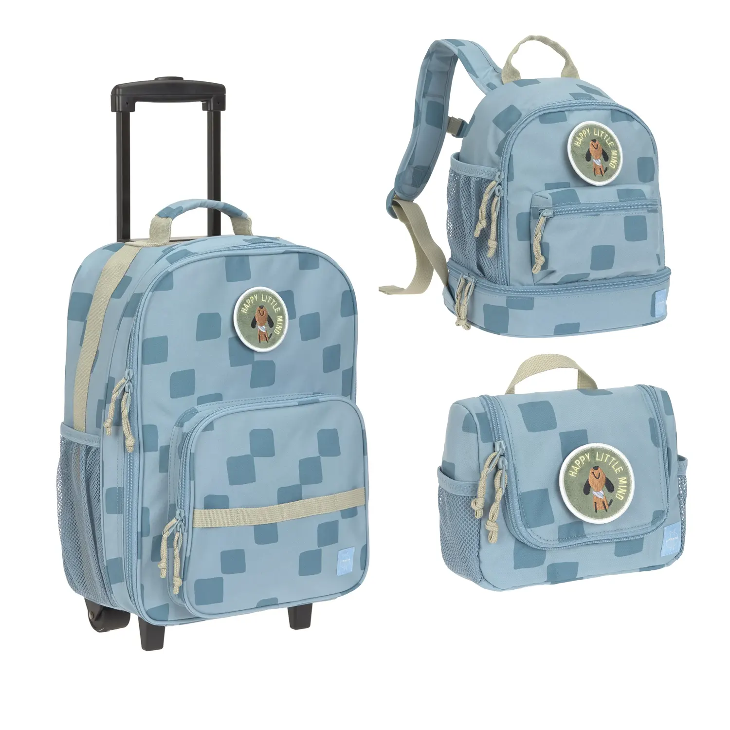 Lässig Reiseset Pattern Party M Blau
