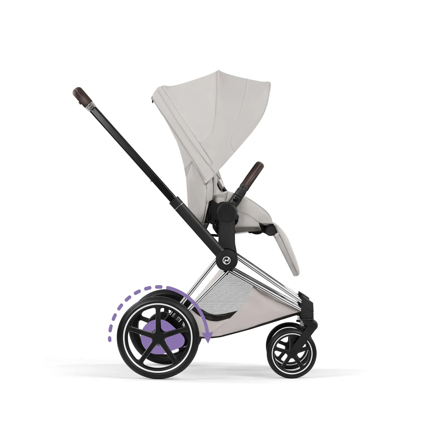 cybex e priam style buggy chrome city grey seite
