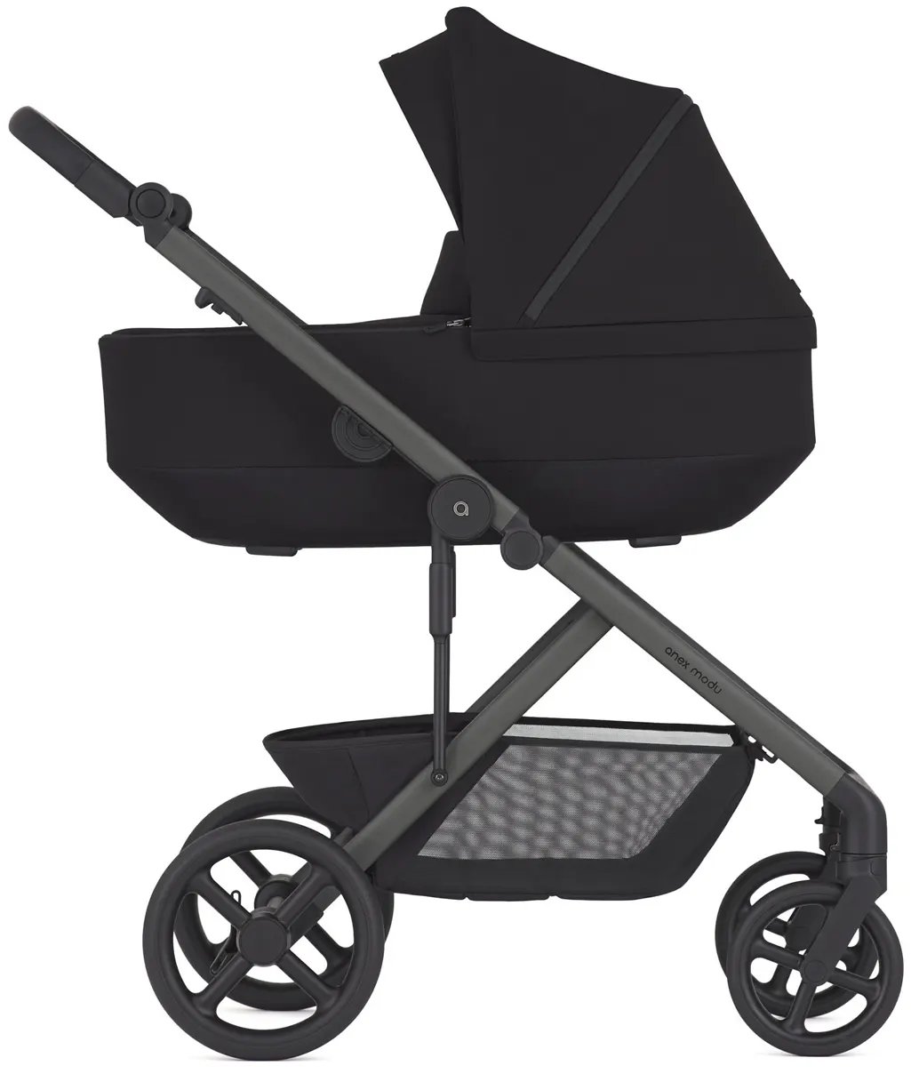 Anex Modu Kinderwagen mit Babywanne schwarz