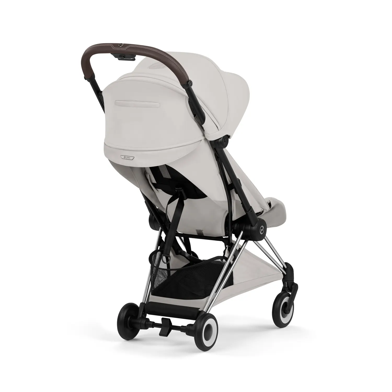 cybex coya style chrome brown city grey hinten