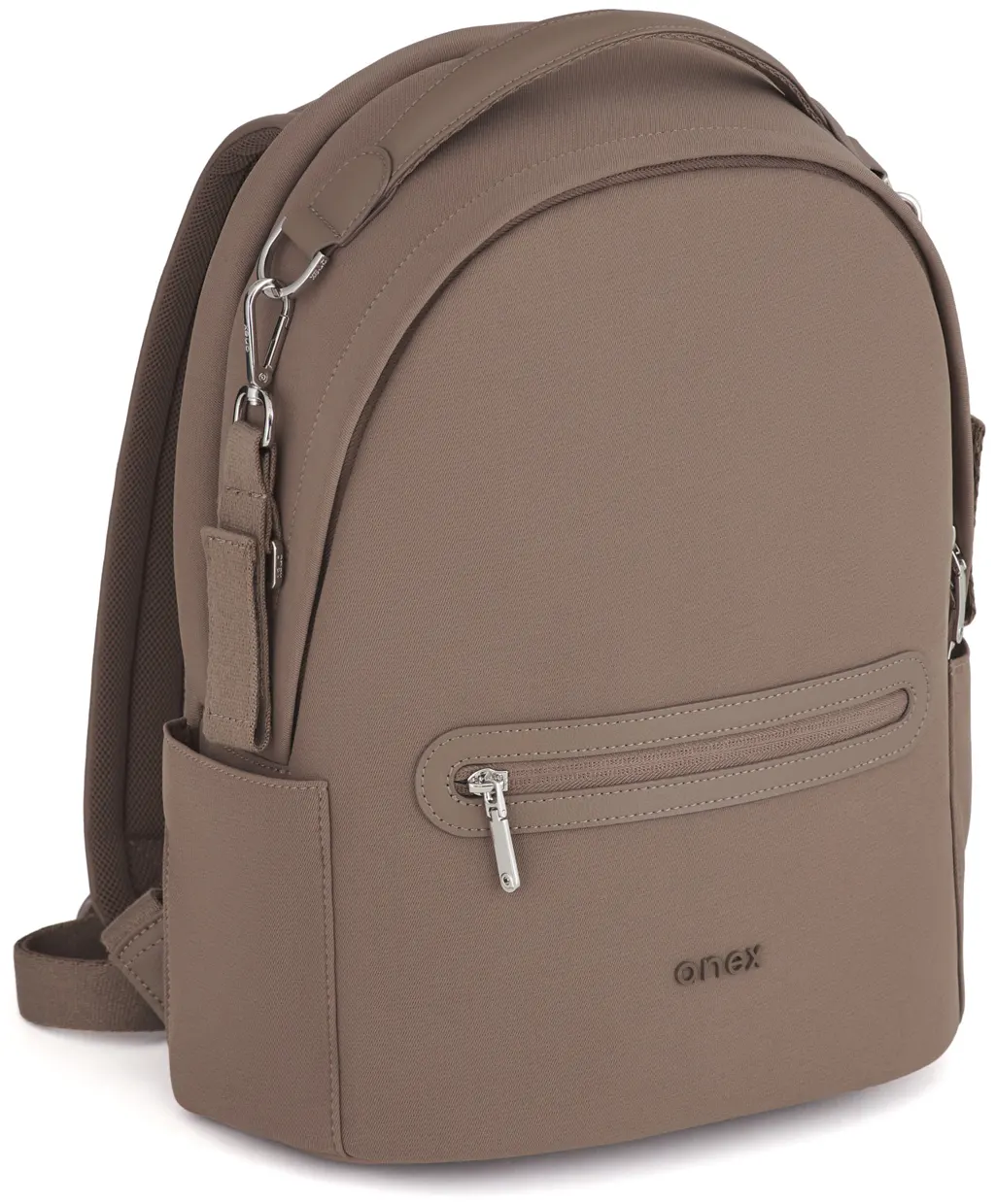 Anex Wickelrucksack braun Seitenansicht