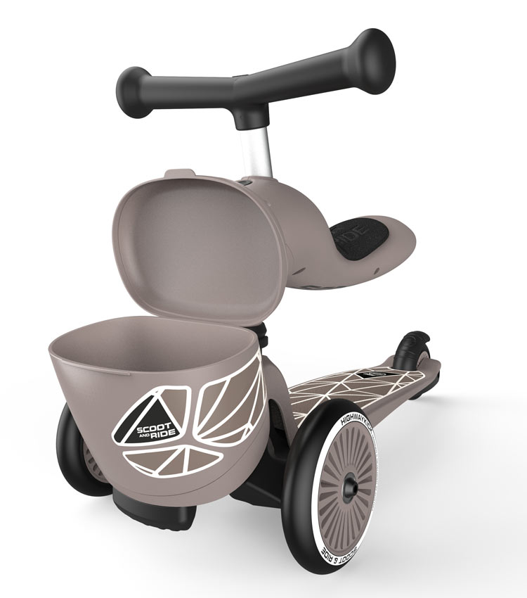 Scoot and Ride Highwaykick 1 Lifestyle Brown Lines Rutscher