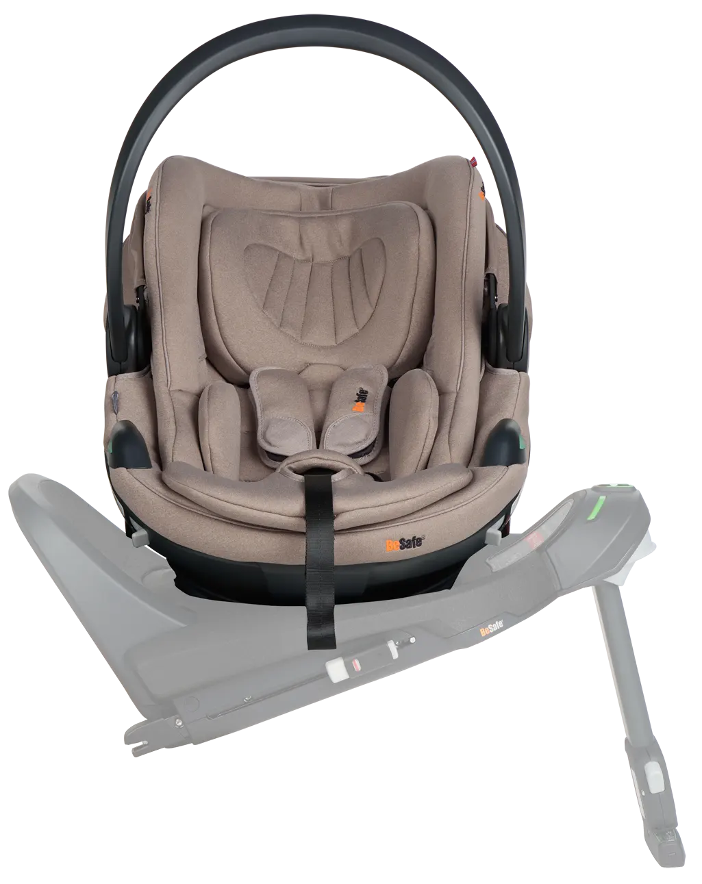 BeSafe Babyschale Go Beyond 2 beige Breeze auf Basis drehbar