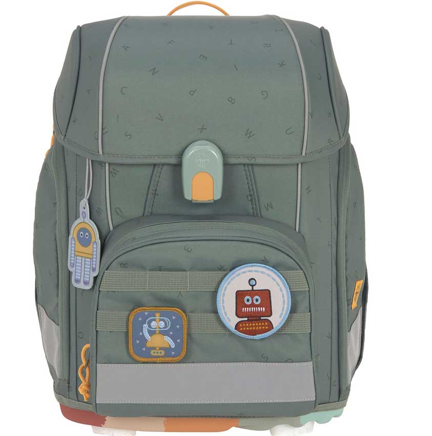 Lässig Schulranzen Boxy Unique Letters Green