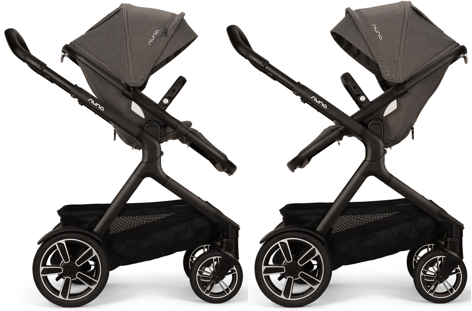 Nuna Demi next stroller grey reversible seat