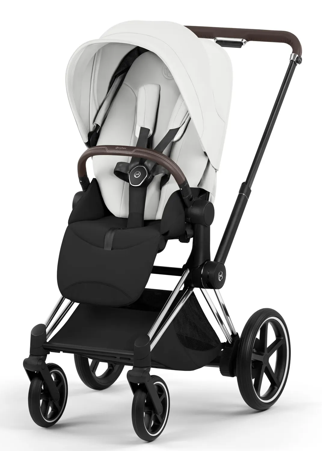 cybex e priam style buggy chrome brown off white
