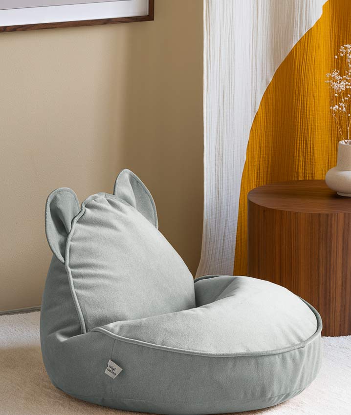 Wigiwama Sitzsack Bär MIsty Green
